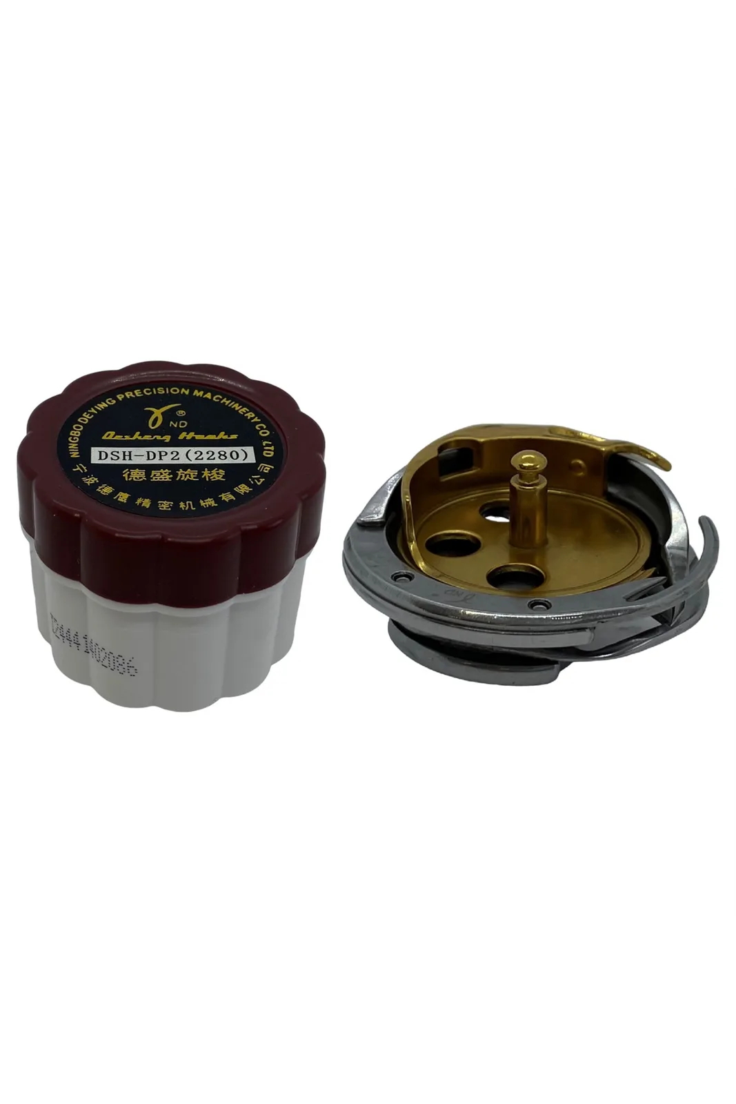 Desheng Juki LZ2280 Zikzak Makinesi Çağanozu DSH-DP2 saklama kabı yanında yandan görünüm