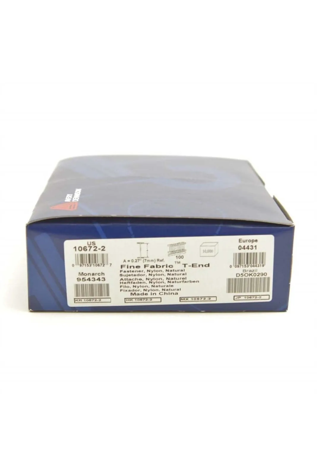 Avery Dennison İnce Naylon Kılçık 7mm 10672-2 044 Seri 10.000 Adet kutu yandan görünüm