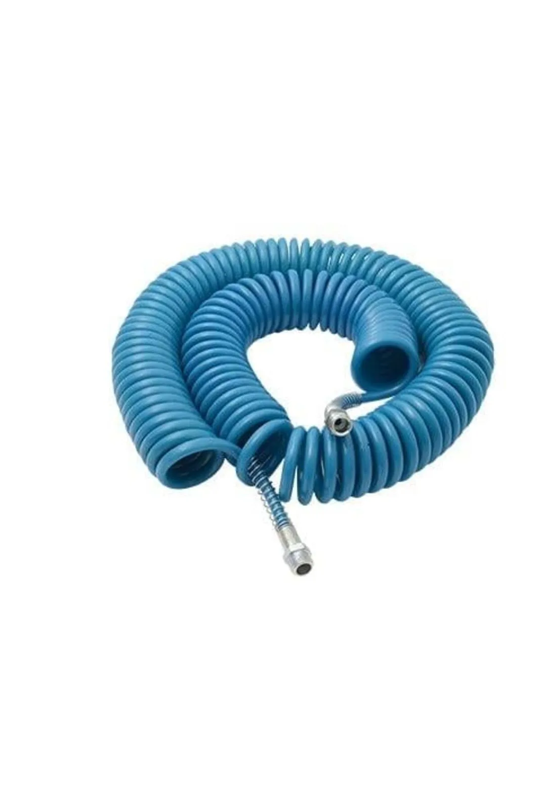 Moonstar Spiralli Hava Hortumu 15 Metre 1/4 Rekorlu spiral hortum sarılı, metal rekor uçlu