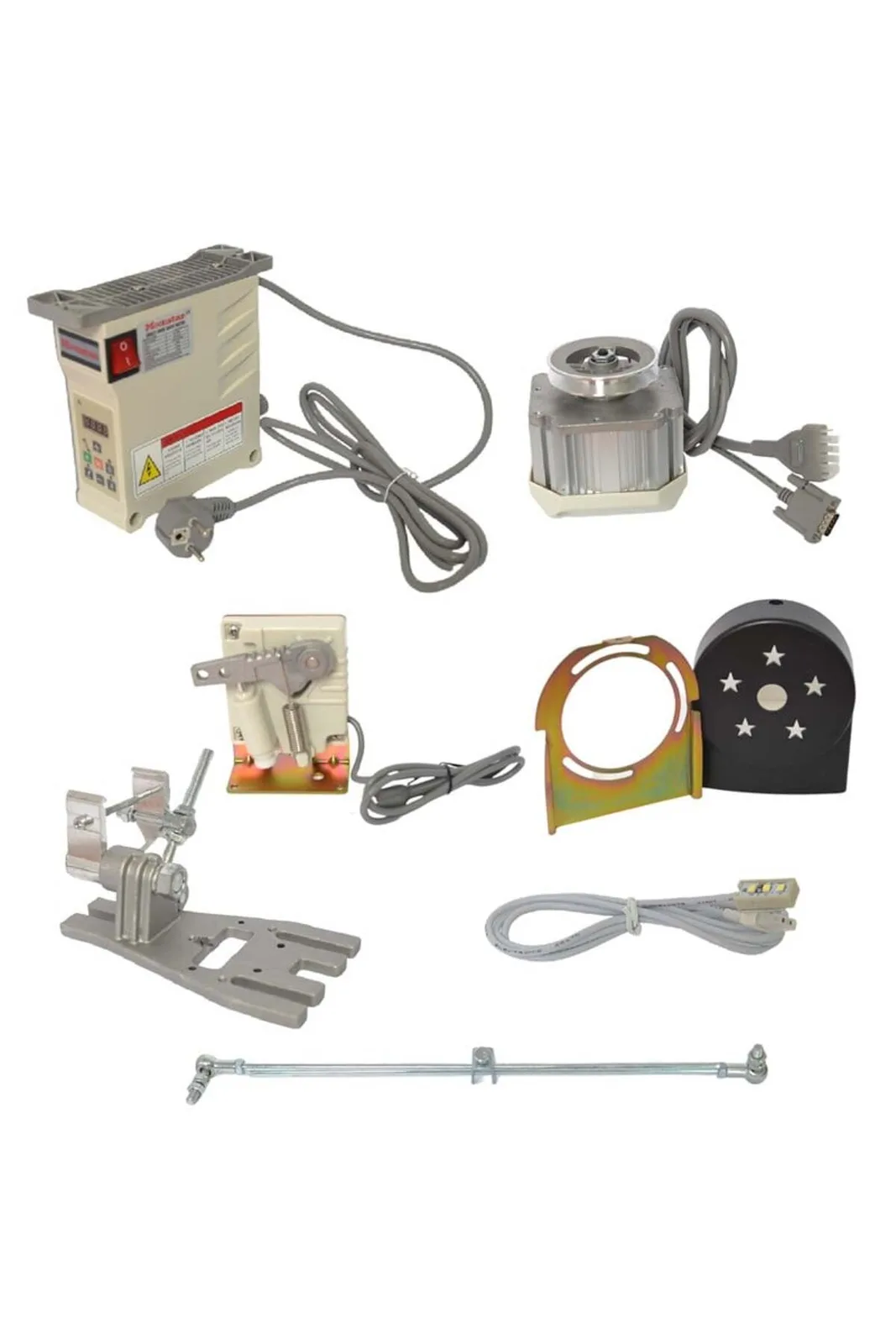 Moonstar Brother B928 Kollu Kafadan Motor 550Watt F4 Tipi X500 set içeriği: kontrol kutusu, motor ve montaj aparatları