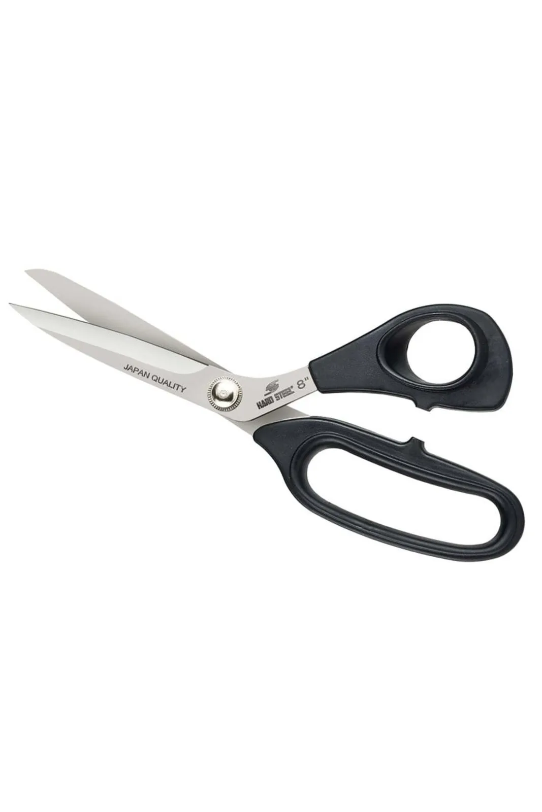 Hard Steel Japon Stili Terzi Makası 8 İnç Plastik Saplı HS-K1080 üstten görünüm