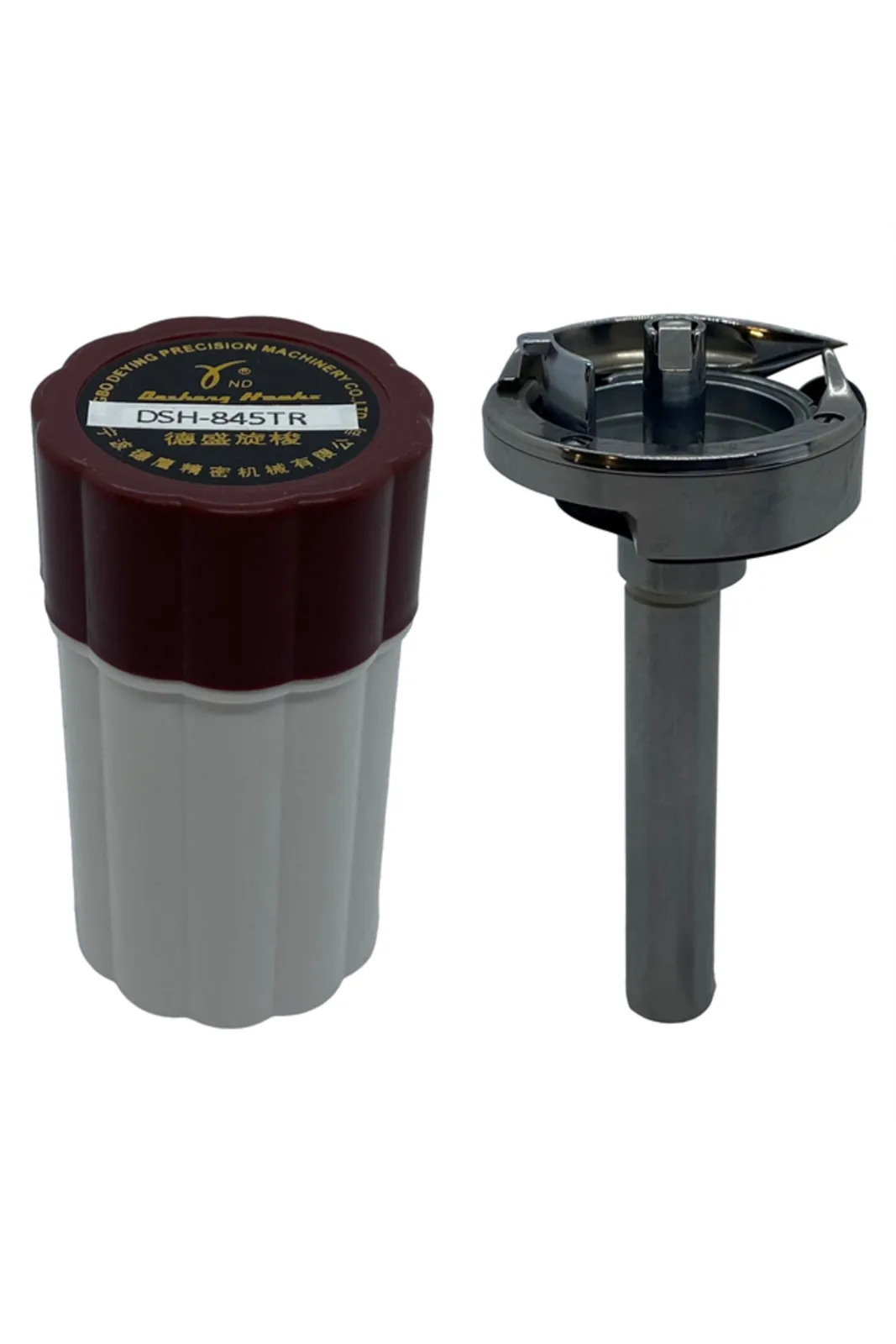 Desheng Brother 845 Elektronik Çift İğne Çağanozu DSH-845TR saklama kabı yanında yandan görünüm