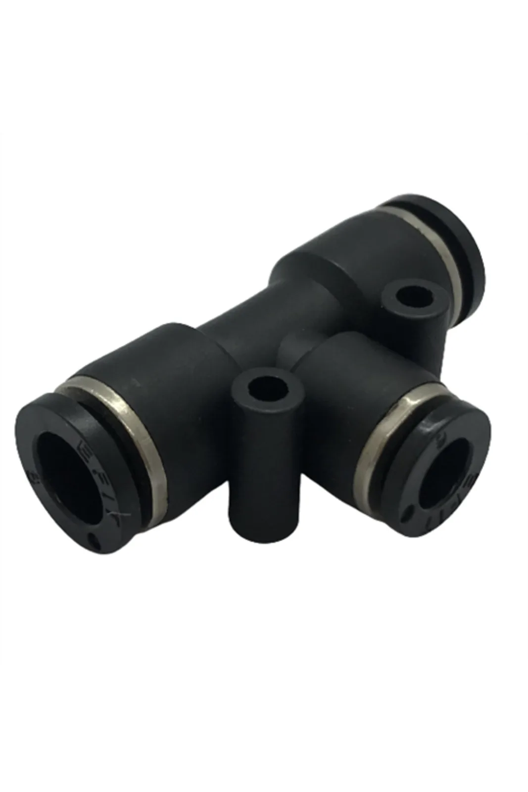 Moonstar Hava Hortumu T Rekor 8mm PE08 5 Adet üç çeyrek açıdan, hortum girişleri