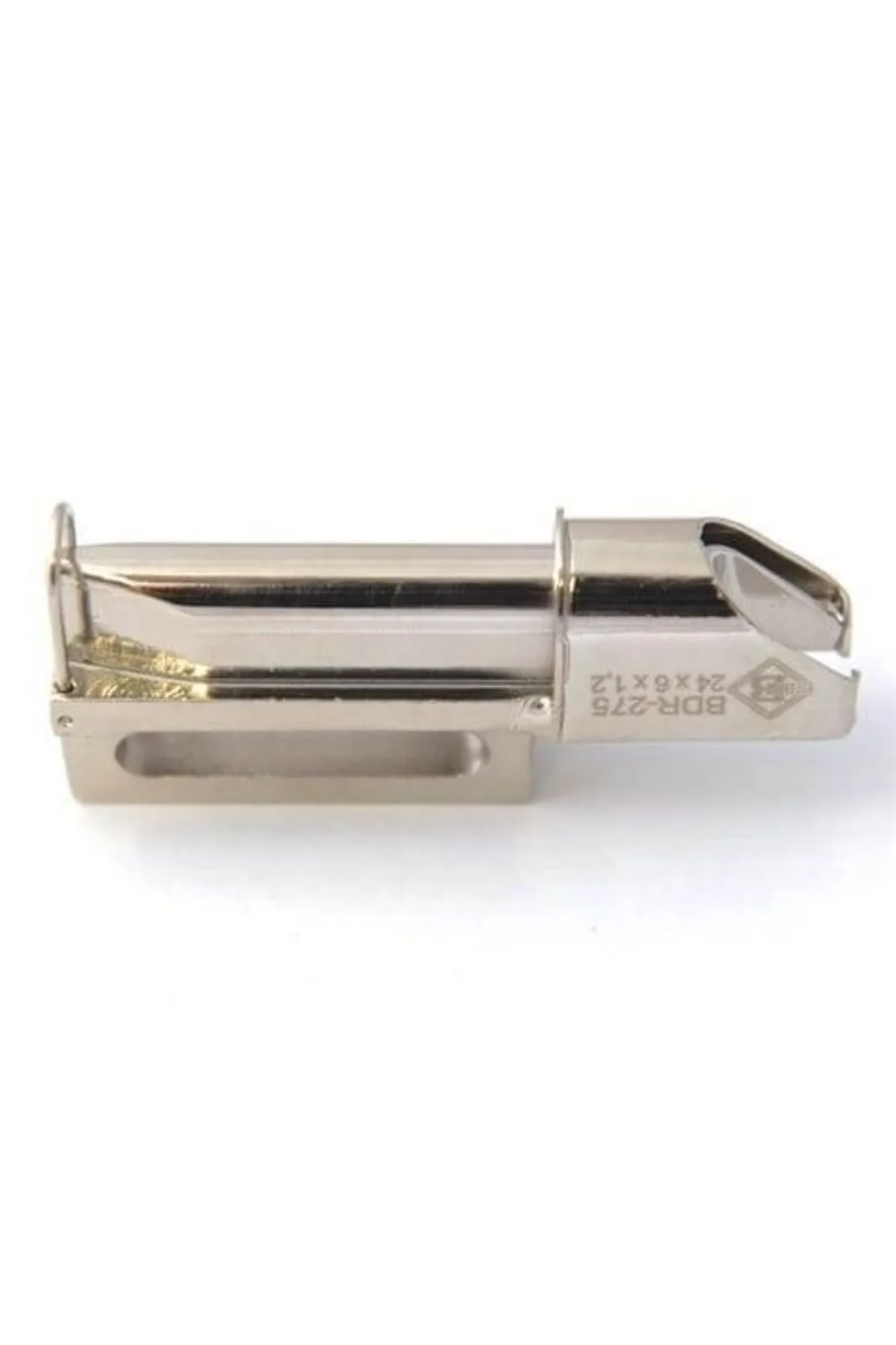 Deri Şerit Aparatı Fişek 24X6X1.2mm yandan görünüm, yazılı yüz